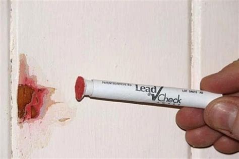 b&q lead paint test|b in a sentence.